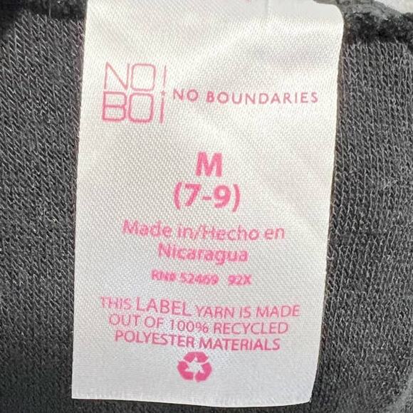 No Boundaries Black Fleece Reindeer Holiday Christmas Sweatshirt Size Medium - Picture 7 of 9